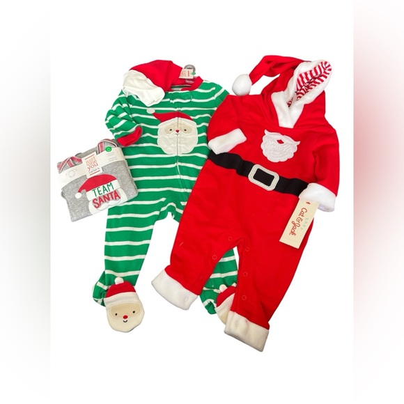 Carter's Other - Carter's Gray Team Santa Bodysuit